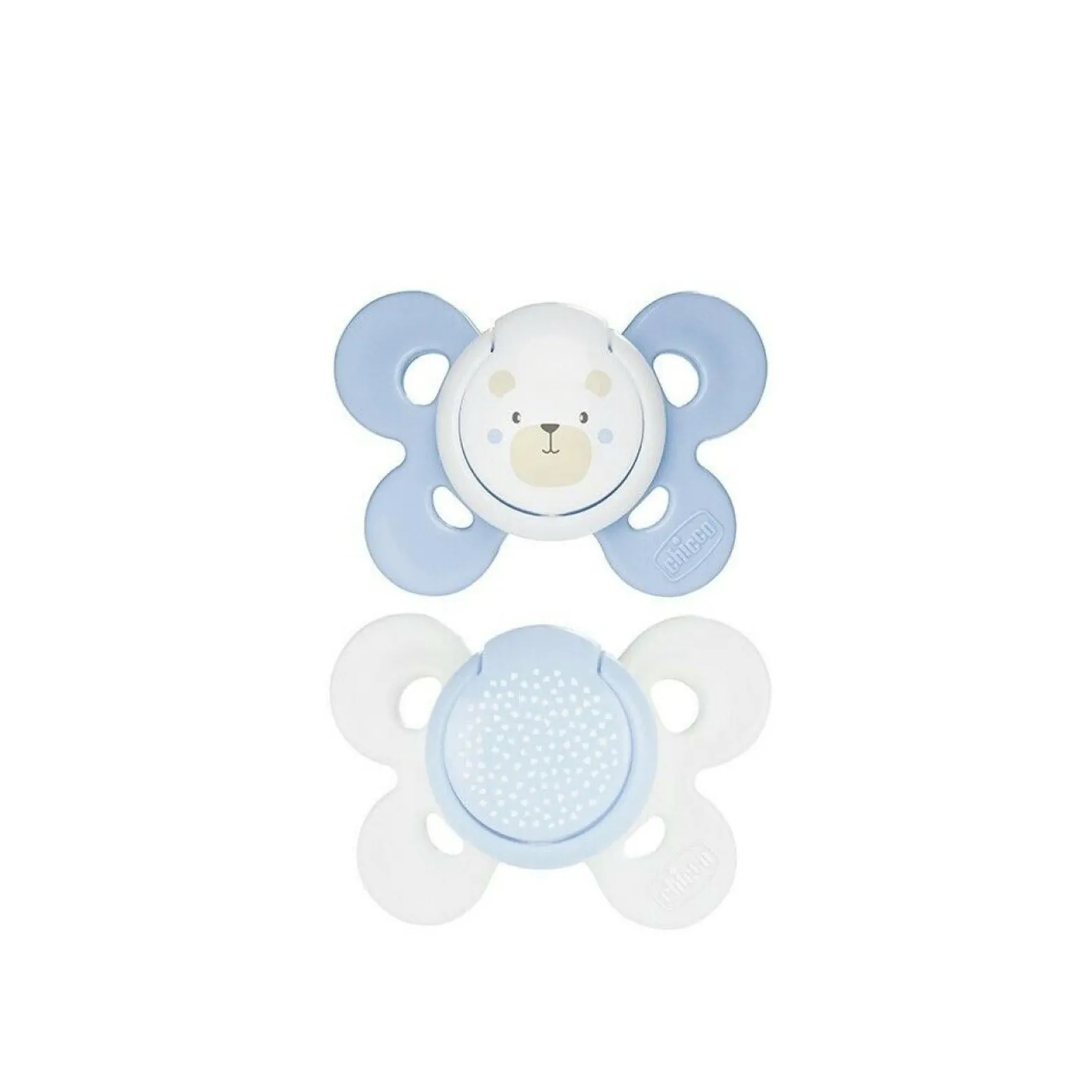 Chicco Physio Comfort Pacifier 0-6m White/Blue x2