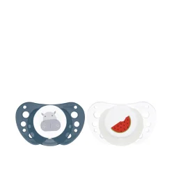 Chicco PhysioForma Air Glow in the Dark Pacifier 16-36m Blue/White x2