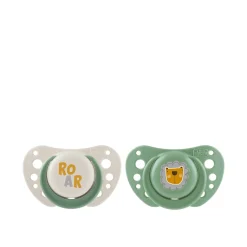 Chicco PhysioForma Air Silicone Pacifier 2-6m White/Green x2