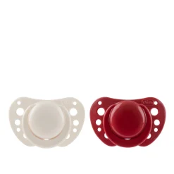Chicco PhysioForma Air Silicone Pacifier 6-16m White/Red x2