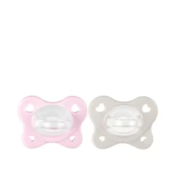 Chicco PhysioForma Dual Soft Pacifier 2-6m Pink/Grey x2