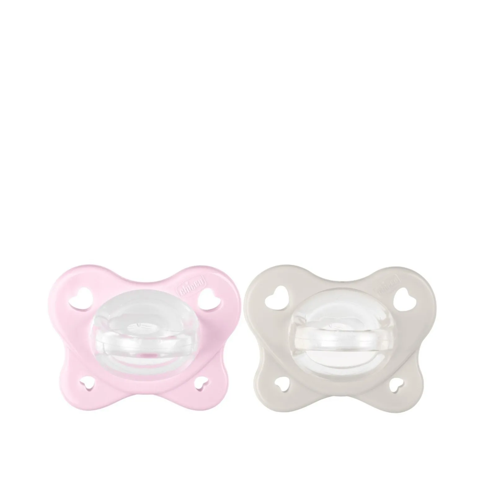Chicco PhysioForma Dual Soft Pacifier 2-6m Pink/Grey x2