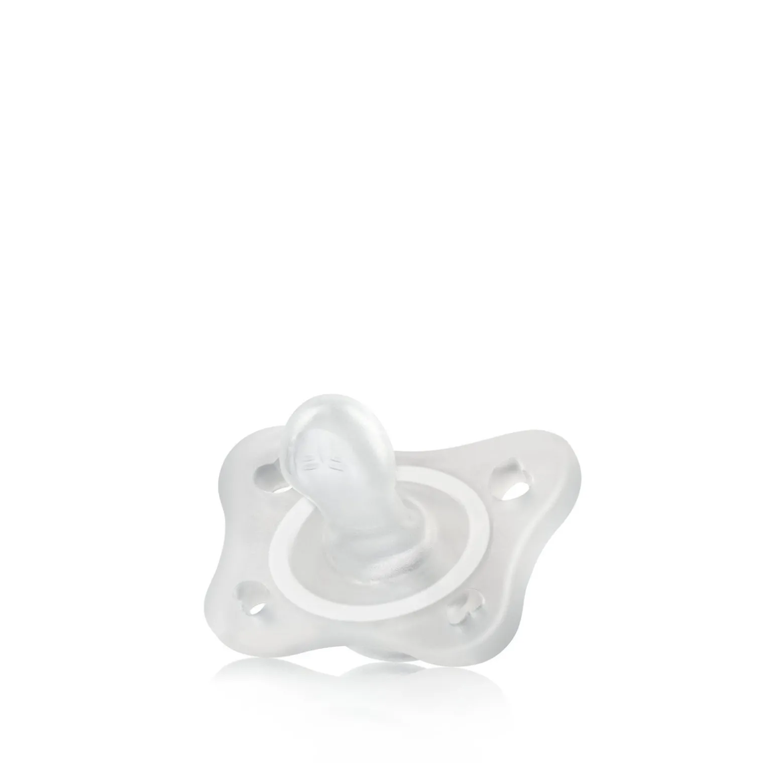 Chicco PhysioForma Mini Soft Silicone Pacifier 0-2m Transparent x1