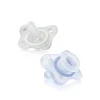 Chicco PhysioForma Mini Soft Silicone Pacifier 0-2m Transparent/Blue x2