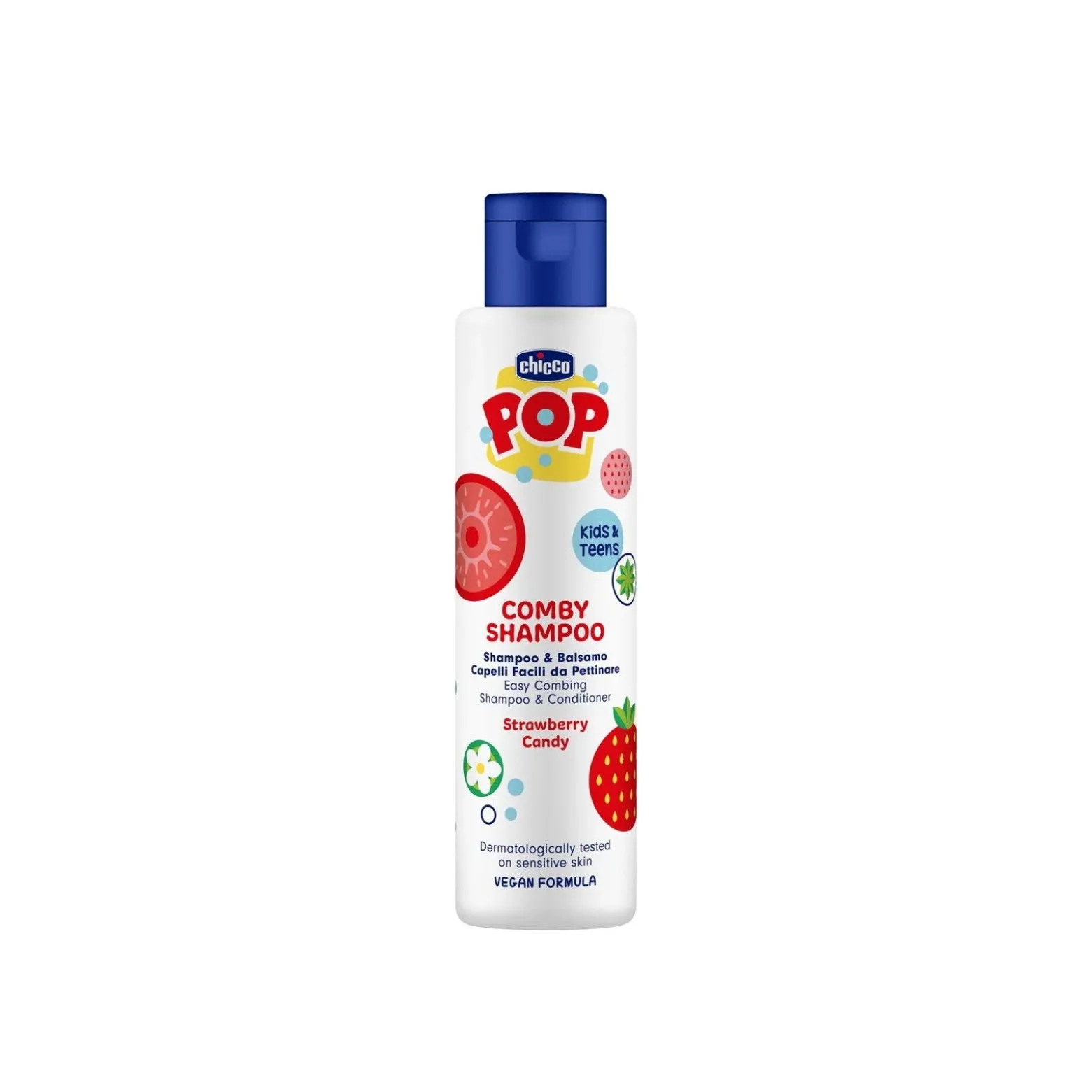 Chicco POP Comby Shampoo Strawberry Candy 250ml (8.45floz)
