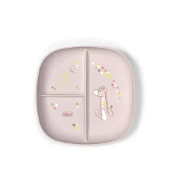 Chicco Portioned Plate 12m+ Pink