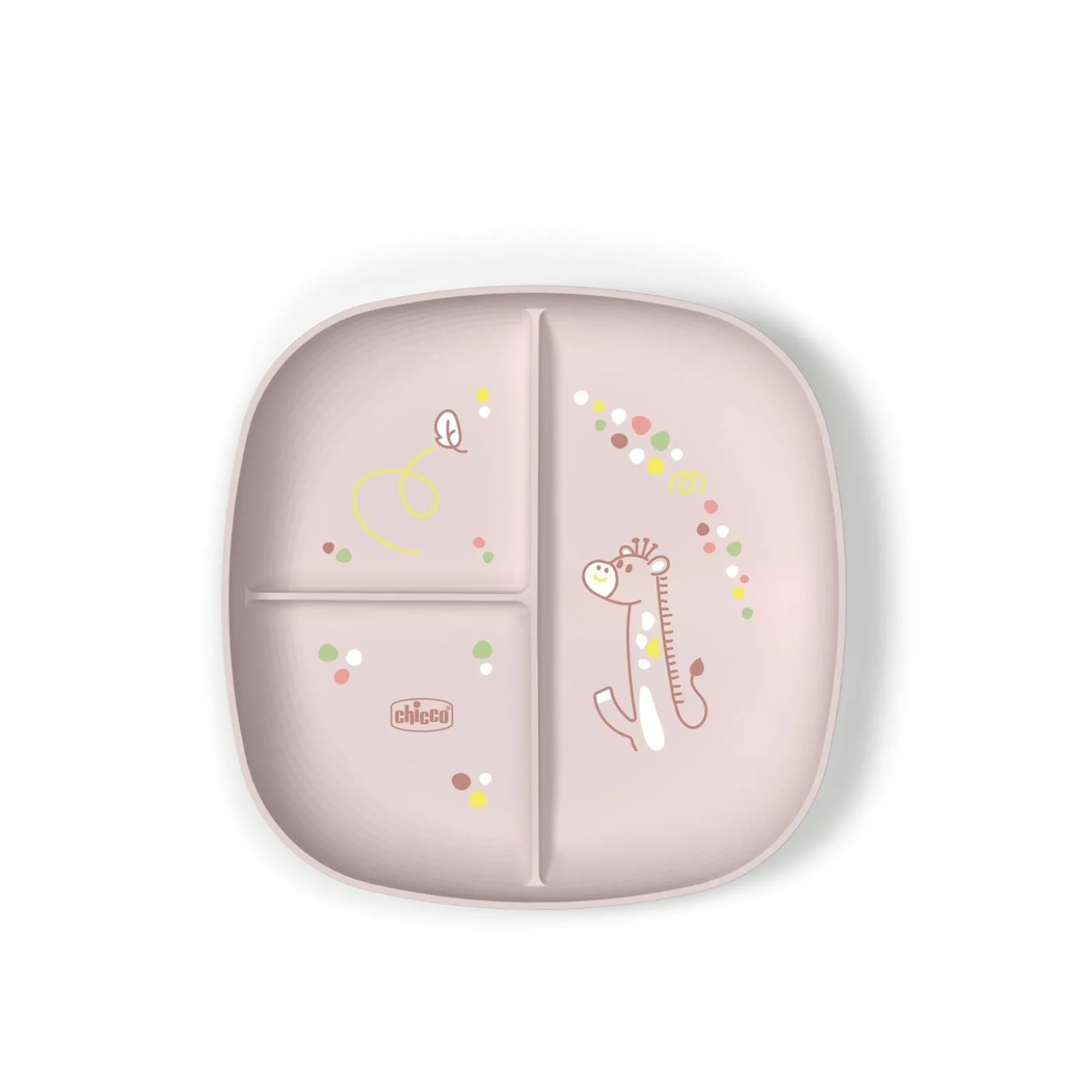 Chicco Portioned Plate 12m+ Pink