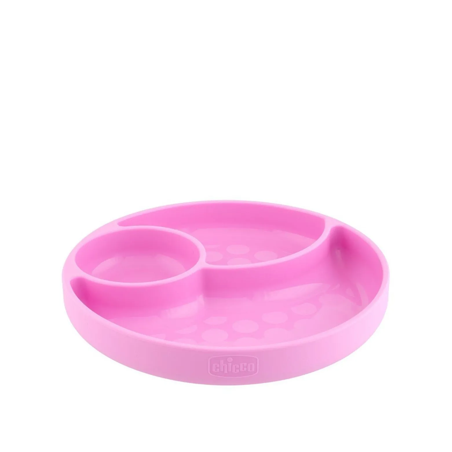 Chicco Take Eat Easy Menu Silicone Plate 12m+ Pink