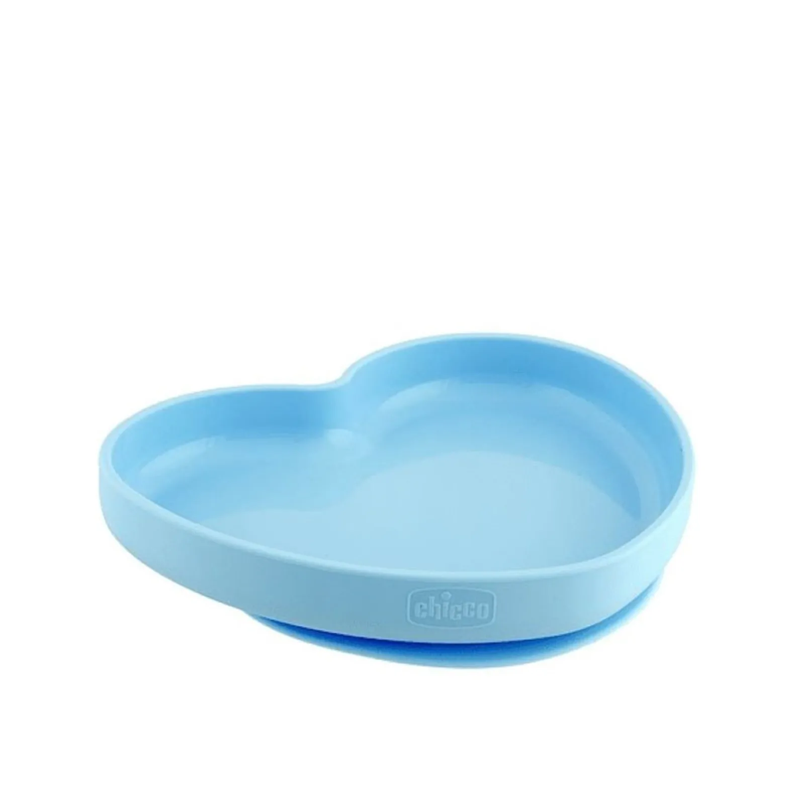 Chicco Take Eat Easy Silicone Heart Plate 9m+ Blue