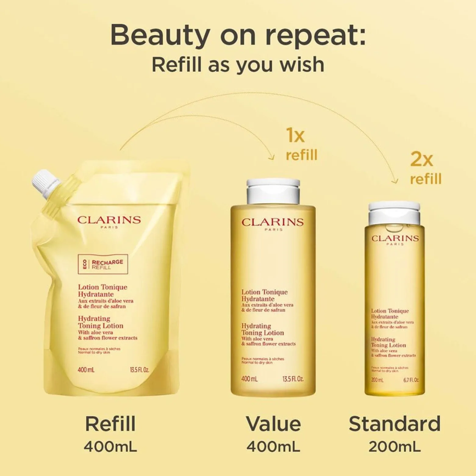 Clarins Hydrating Toning Lotion 400ml (13.5floz)