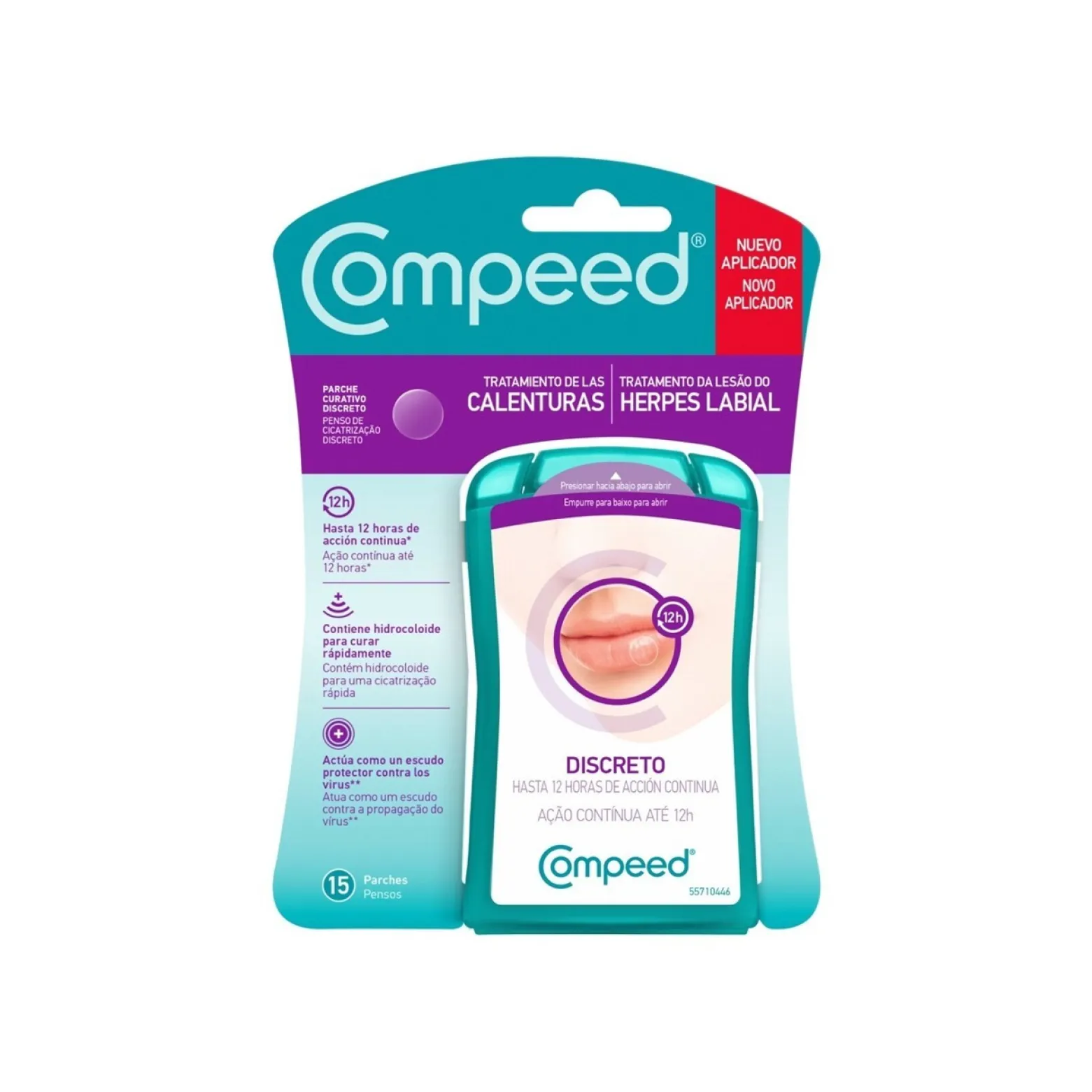Compeed Invisible Cold Sore Discreet Healing Patch x15