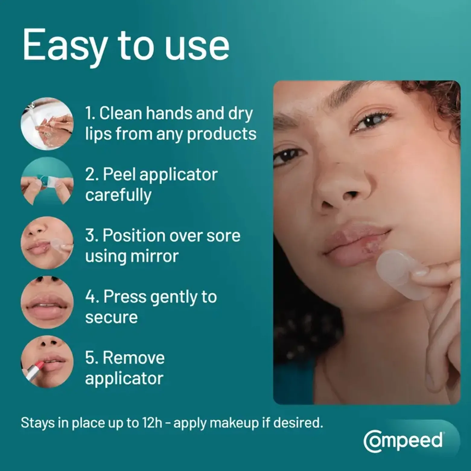 Compeed Invisible Cold Sore Discreet Healing Patch x15
