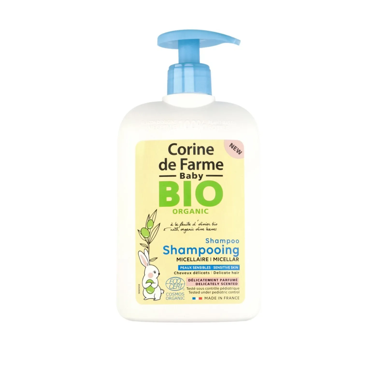 Corine de Farme Baby Bio Micellar Shampoo with Organic Olive Leaves 480ml (16.90floz)