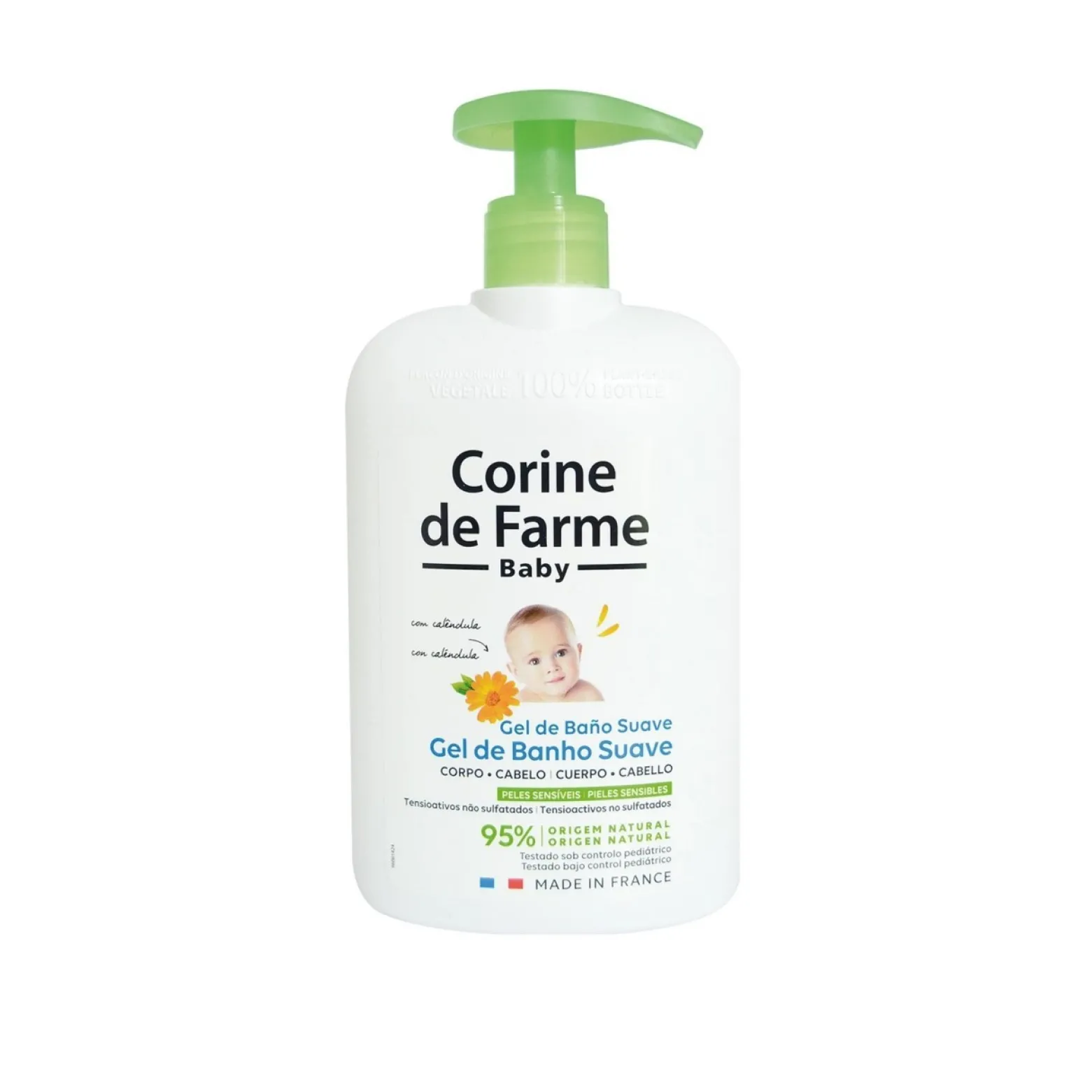 Corine de Farme Baby Shower Gel with Calendula 500ml (16.9floz)