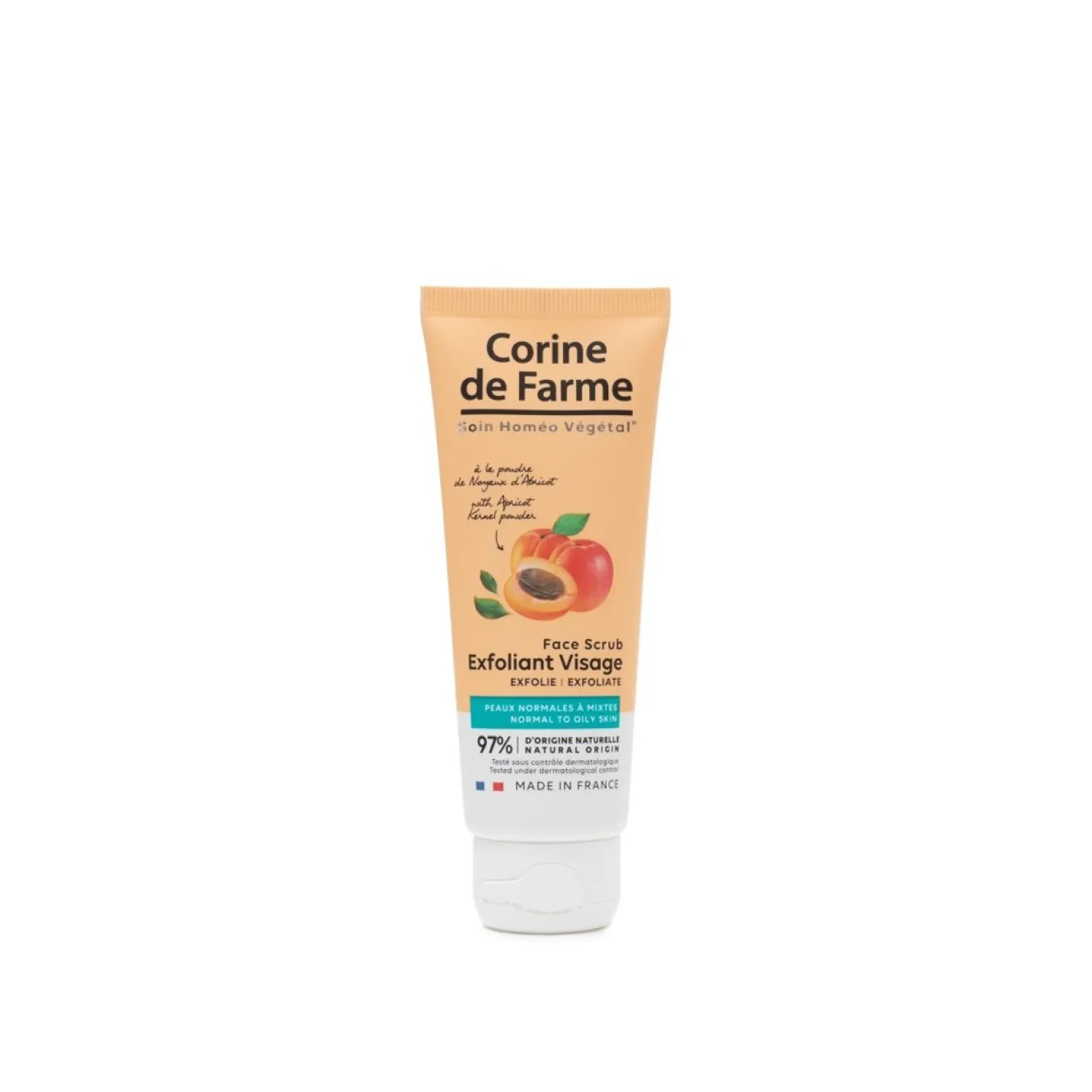 Corine de Farme Face Scrub with Apricot Kernel Powder 75ml (2.53floz)