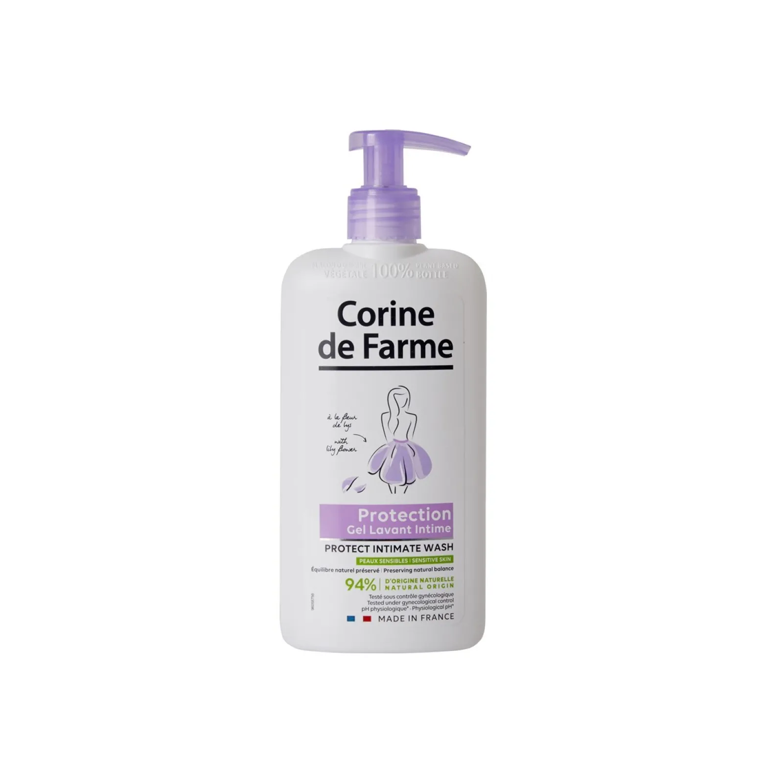 Corine de Farme Protection Intimate Wash with Lily Flower 250ml (8.45floz)