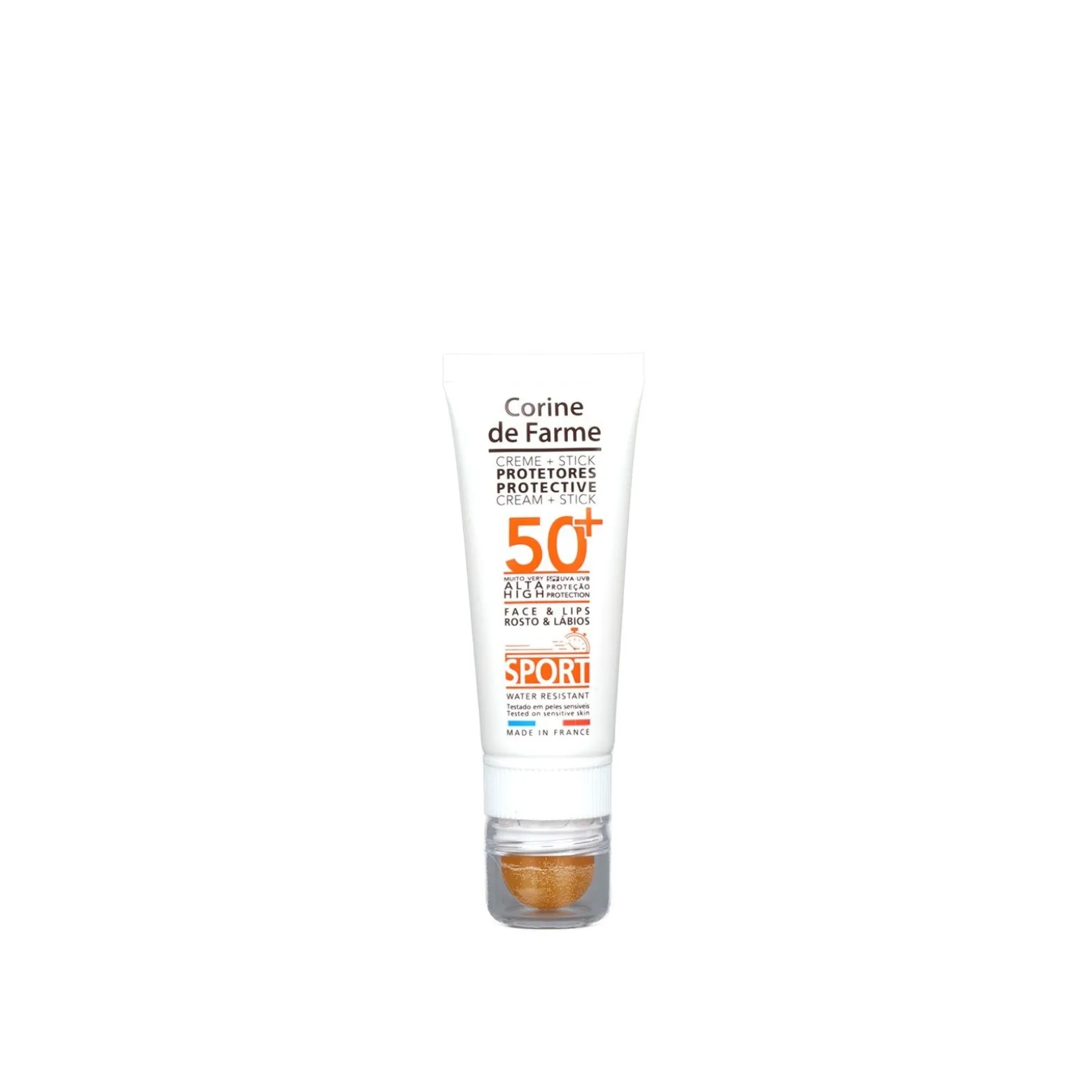Corine de Farme Protective Cream + Stick SPF50+ 20ml+3.5g (0.67floz+0.12oz)