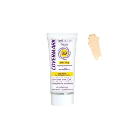 Covermark Rayblock Face Tinted Cream Anti-Aging Sunscreen SPF80 Light Beige 50ml (1.69floz)
