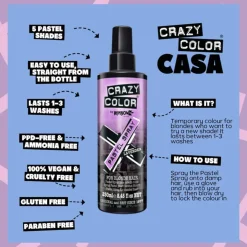 Crazy Color Pastel Spray Lavender 250ml (8.45floz)