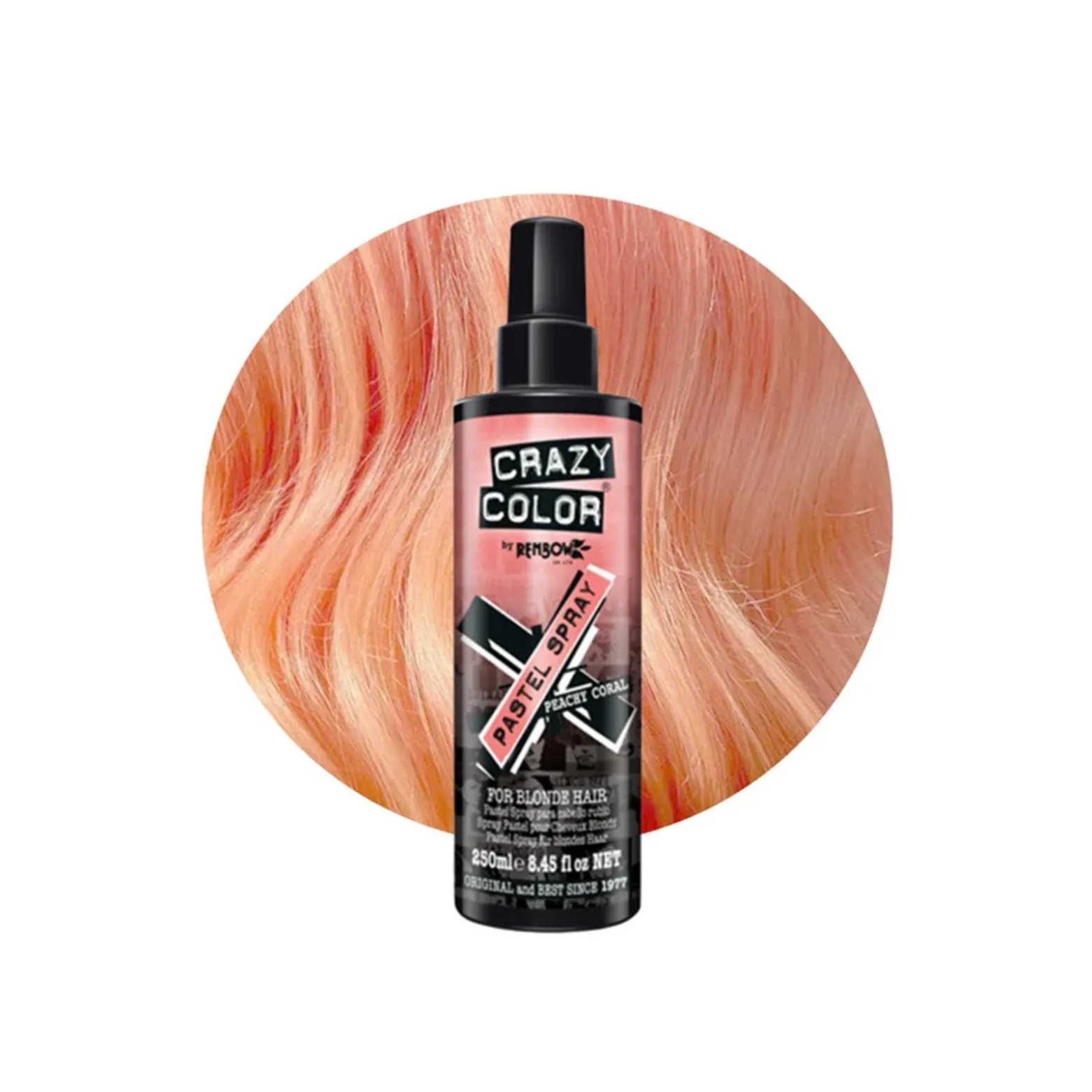 Crazy Color Pastel Spray Peachy Coral 250ml (8.45floz)