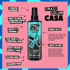 Crazy Color Pastel Spray Bubble Gum 250ml (8.45floz)