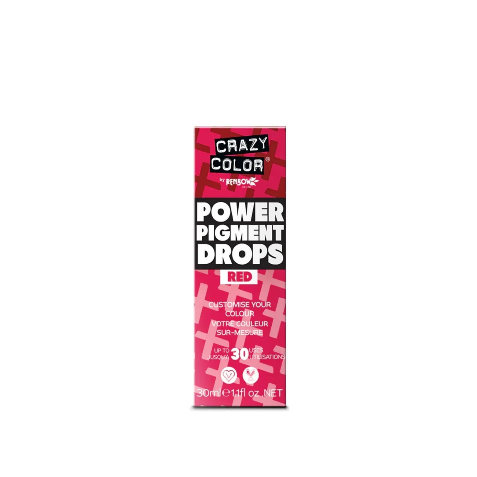 Crazy Color Power Pigment Drops Red 30ml (1.1floz)