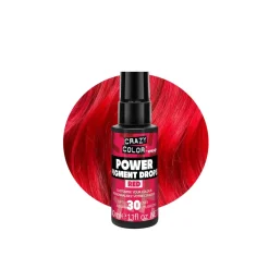 Crazy Color Power Pigment Drops Red 30ml (1.1floz)