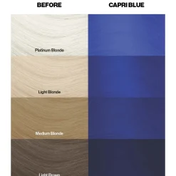 Crazy Color Semi-Permanent Hair Color Cream 44 Capri Blue 100ml (3.38floz)