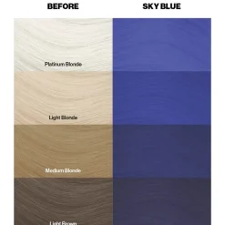 Crazy Color Semi-Permanent Hair Color Cream 59 Sky Blue 100ml (3.38floz)