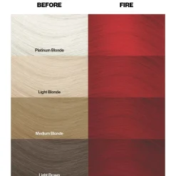 Crazy Color Semi-Permanent Hair Color Cream 56 Fire 100ml (3.38floz)