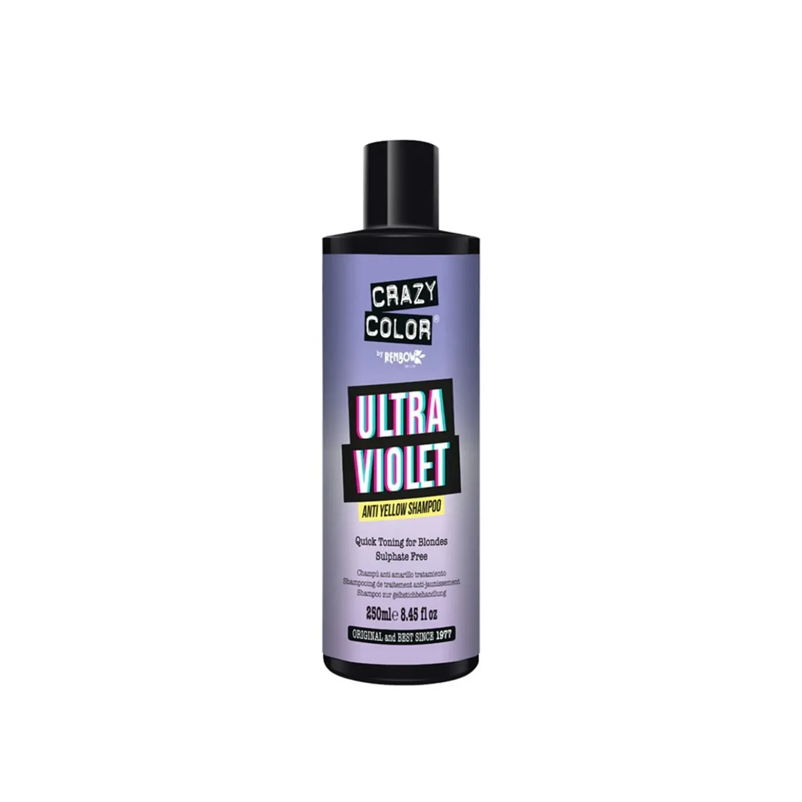 Crazy Color Ultra Violet Anti Yellow Shampoo 250ml (8.45floz)