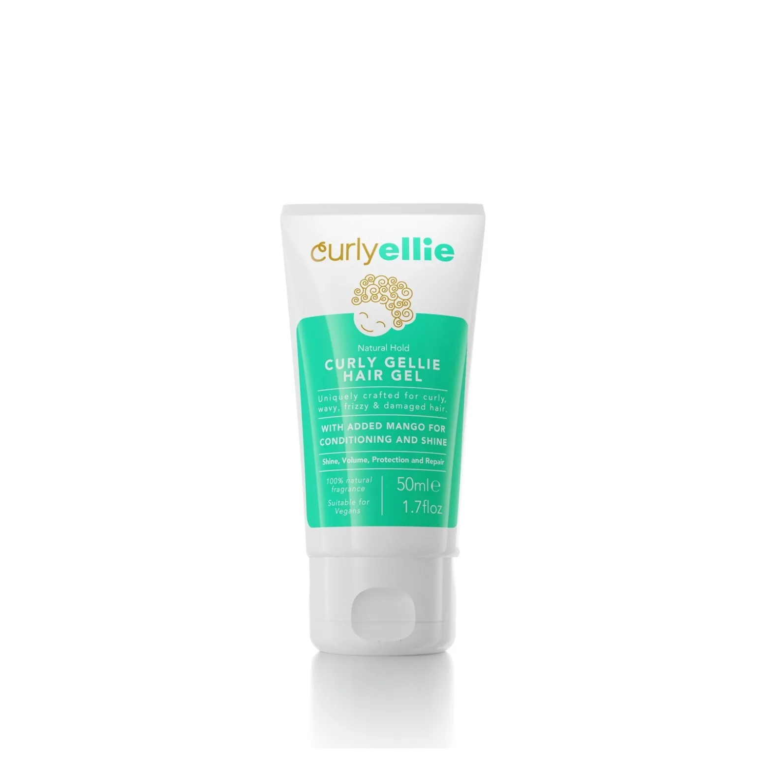 CurlyEllie Natural Hold Curly Gellie Hair Gel 50ml (1.7floz)