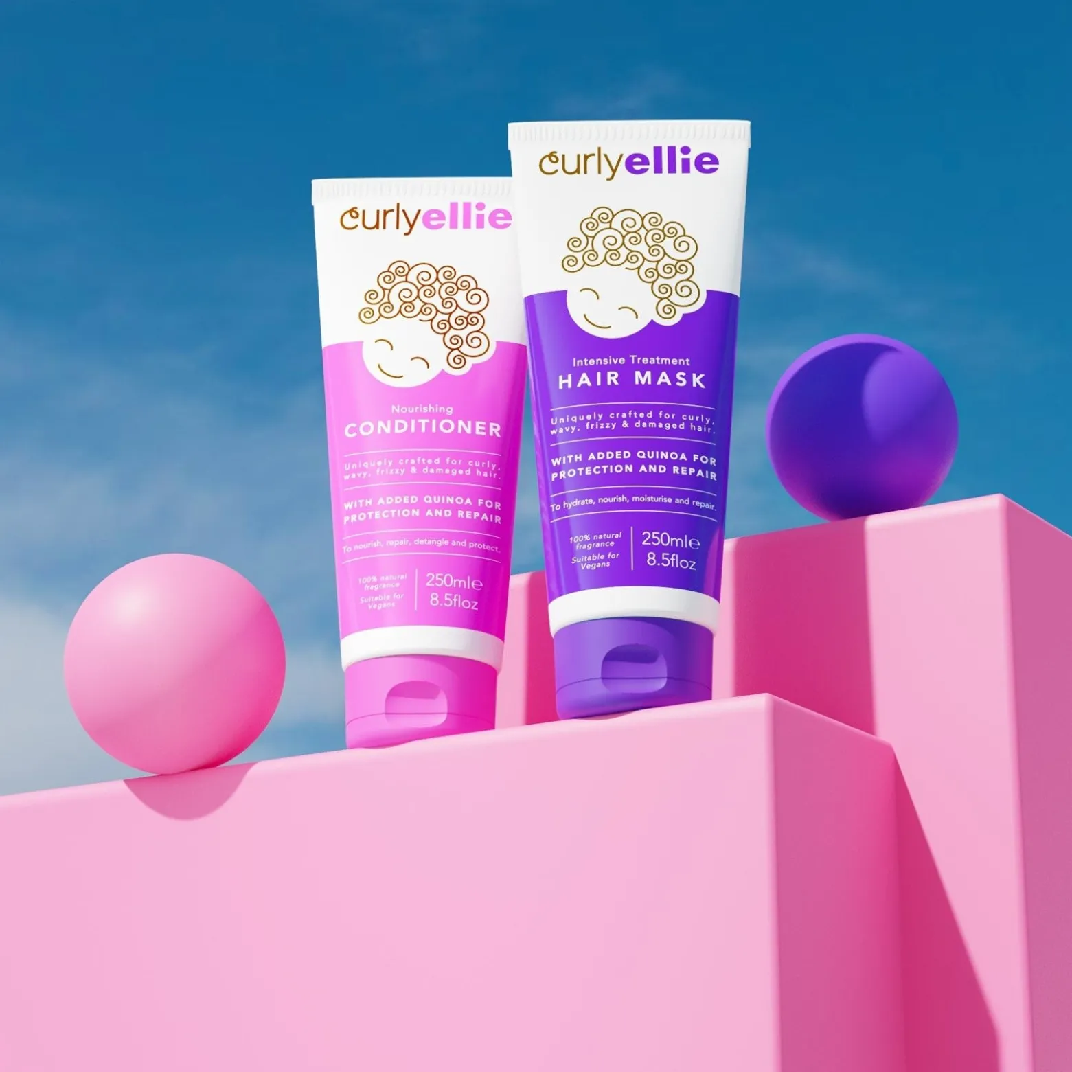 CurlyEllie Nourishing Conditioner 250ml (8.5floz)