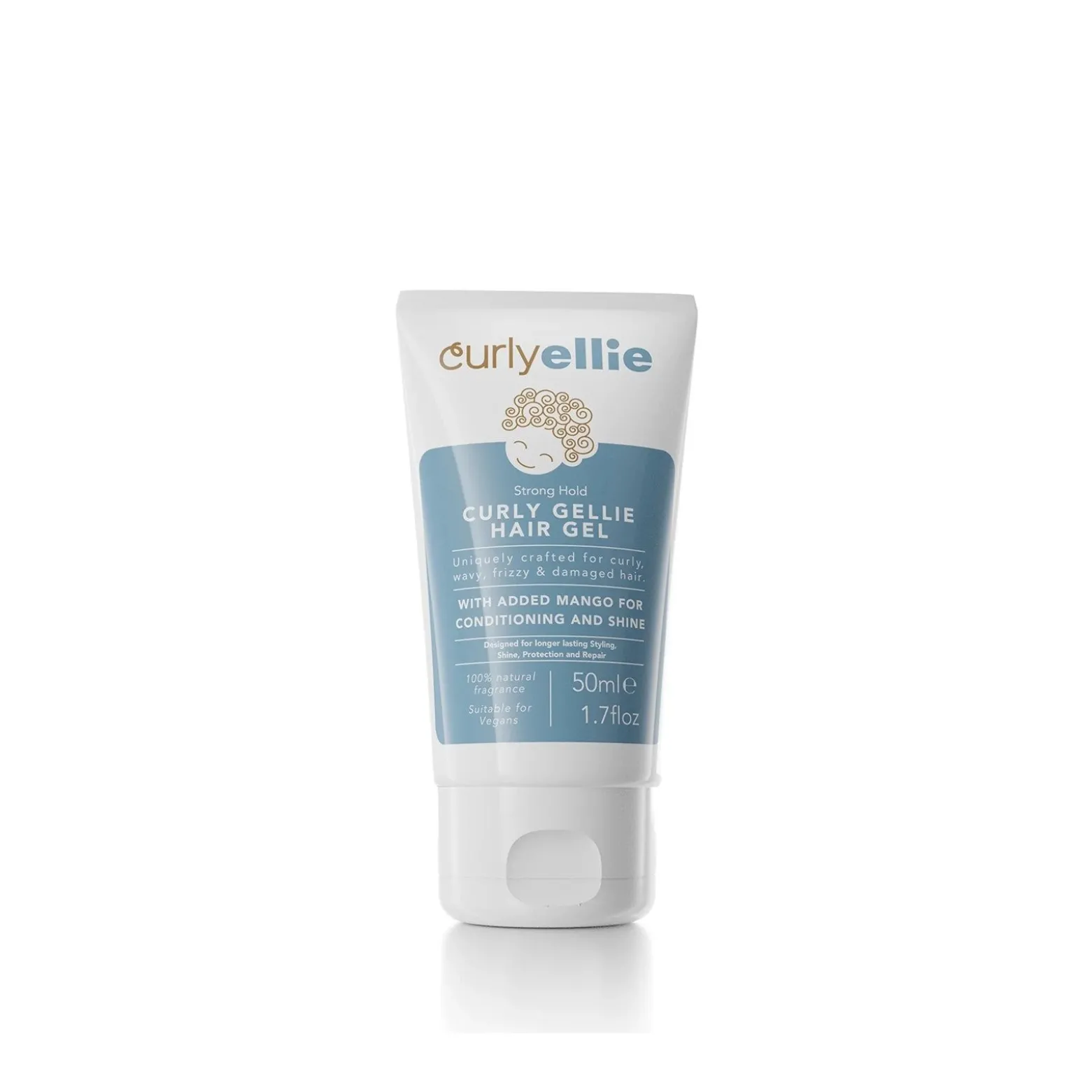 CurlyEllie Strong Hold Curly Gellie Hair Gel 50ml (1.7floz)