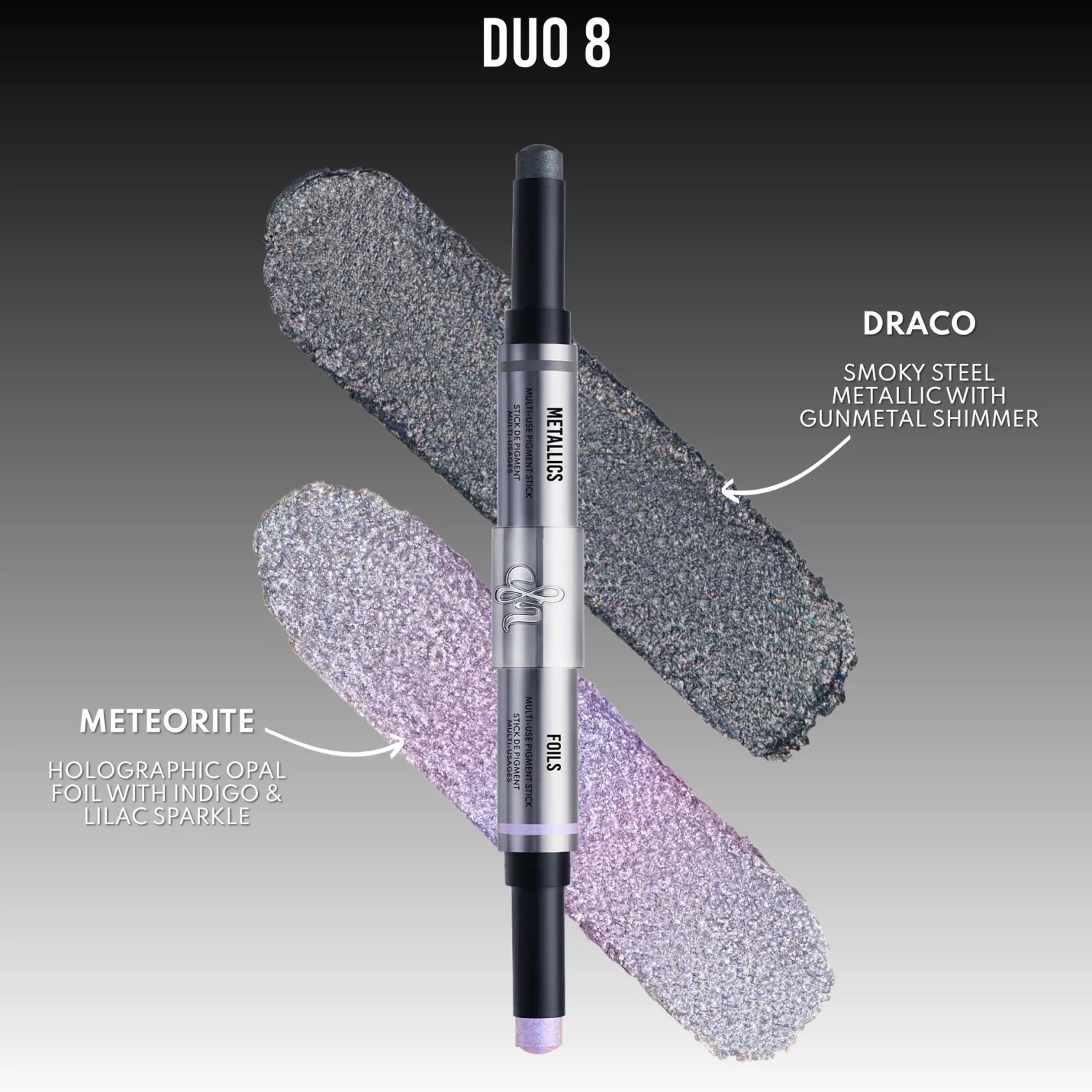 Danessa Myricks Beauty Colorfix Stix Multi-Use Pigment Stick Duo 8 Draco/Meteorite (0.106oz x2)