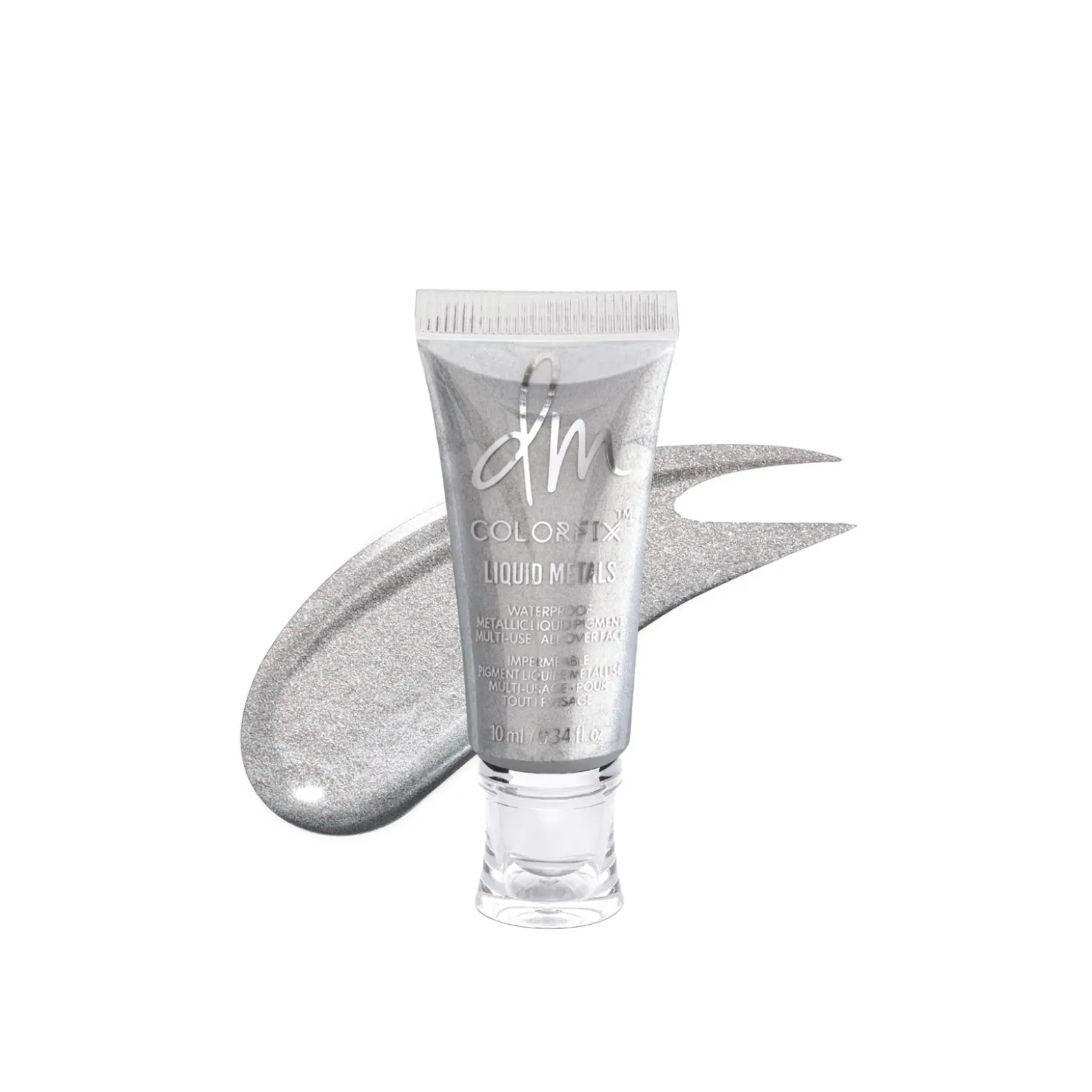 Danessa Myricks Beauty Colorfix Liquid Metals Waterproof Metallic Liquid Pigment Platinum 10ml (0.34floz)