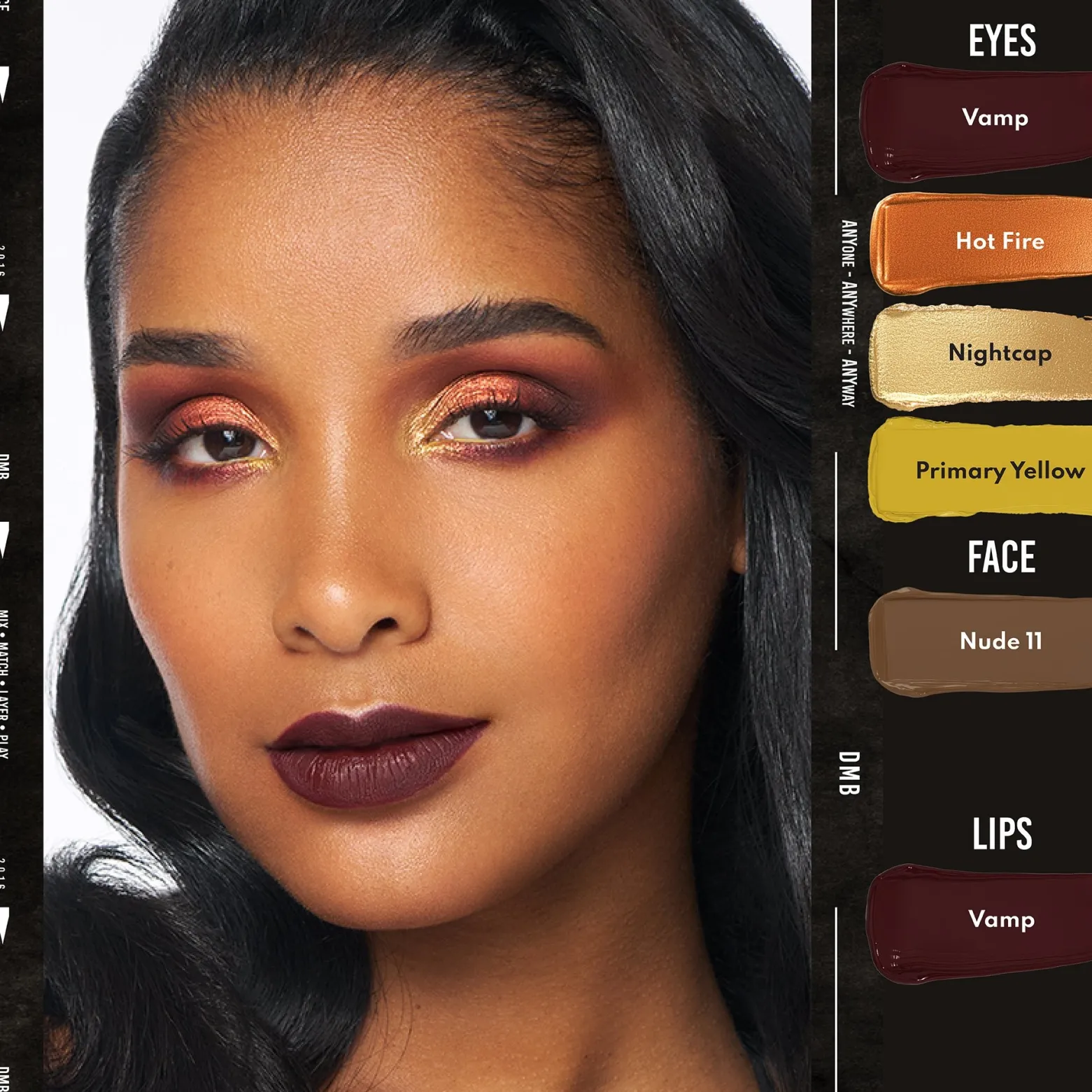 Danessa Myricks Beauty Colorfix Liquid Metals Waterproof Metallic Liquid Pigment Hot Fire 10ml (0.34floz)