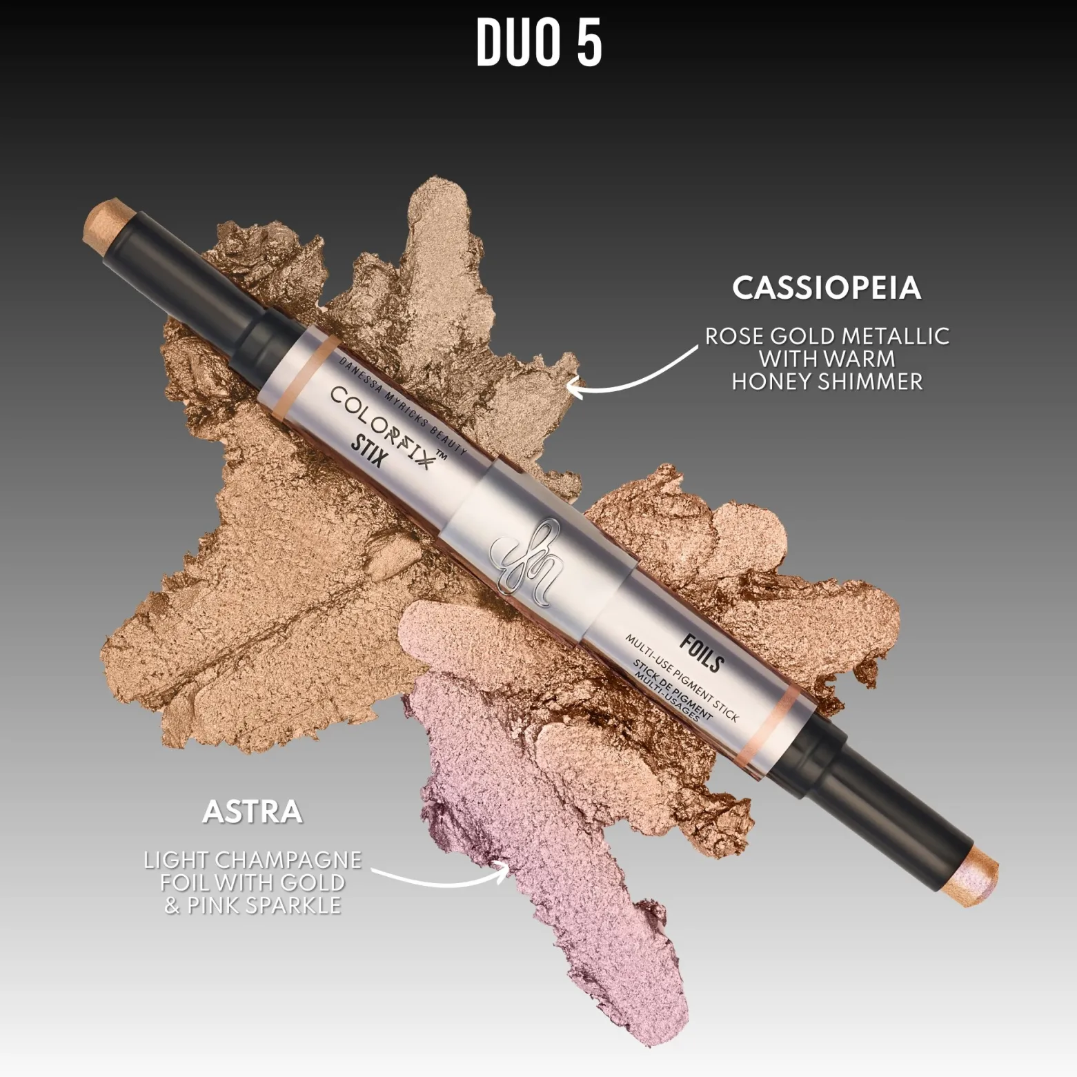 Danessa Myricks Beauty Colorfix Stix Multi-Use Pigment Stick Duo 5 Astra/Cassiopeia (0.106oz x2)