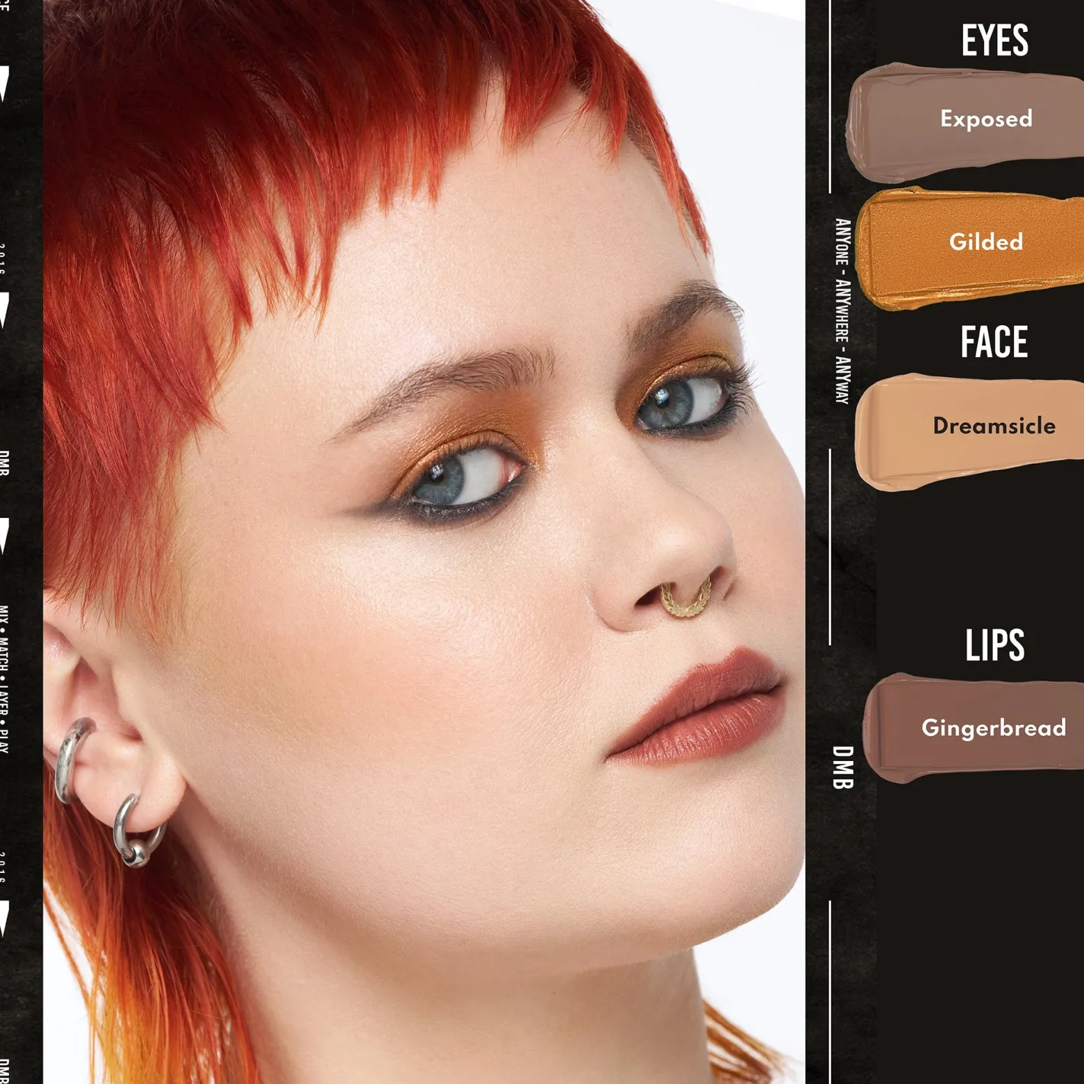 Danessa Myricks Beauty Colorfix Liquid Metals Waterproof Metallic Liquid Pigment Gilded 10ml (0.34floz)