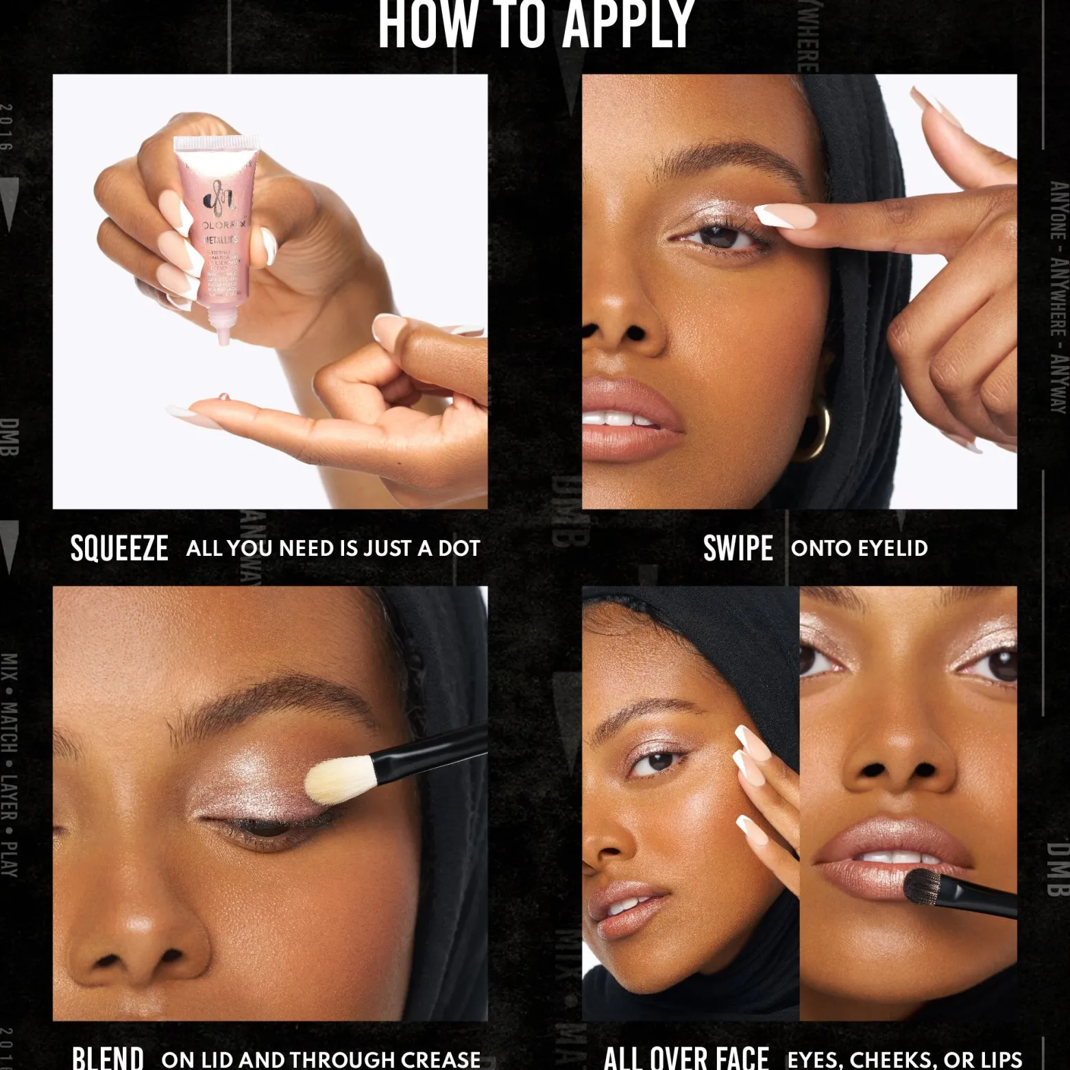 Danessa Myricks Beauty Colorfix Mattes Waterproof Matte Liquid Pigment Blackout 10ml (0.34floz)