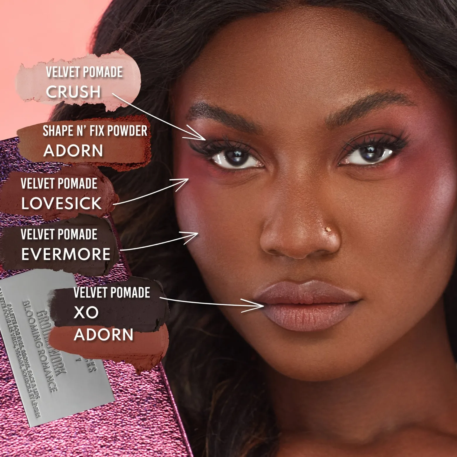 Danessa Myricks Beauty Groundwork Palette Blooming Romance