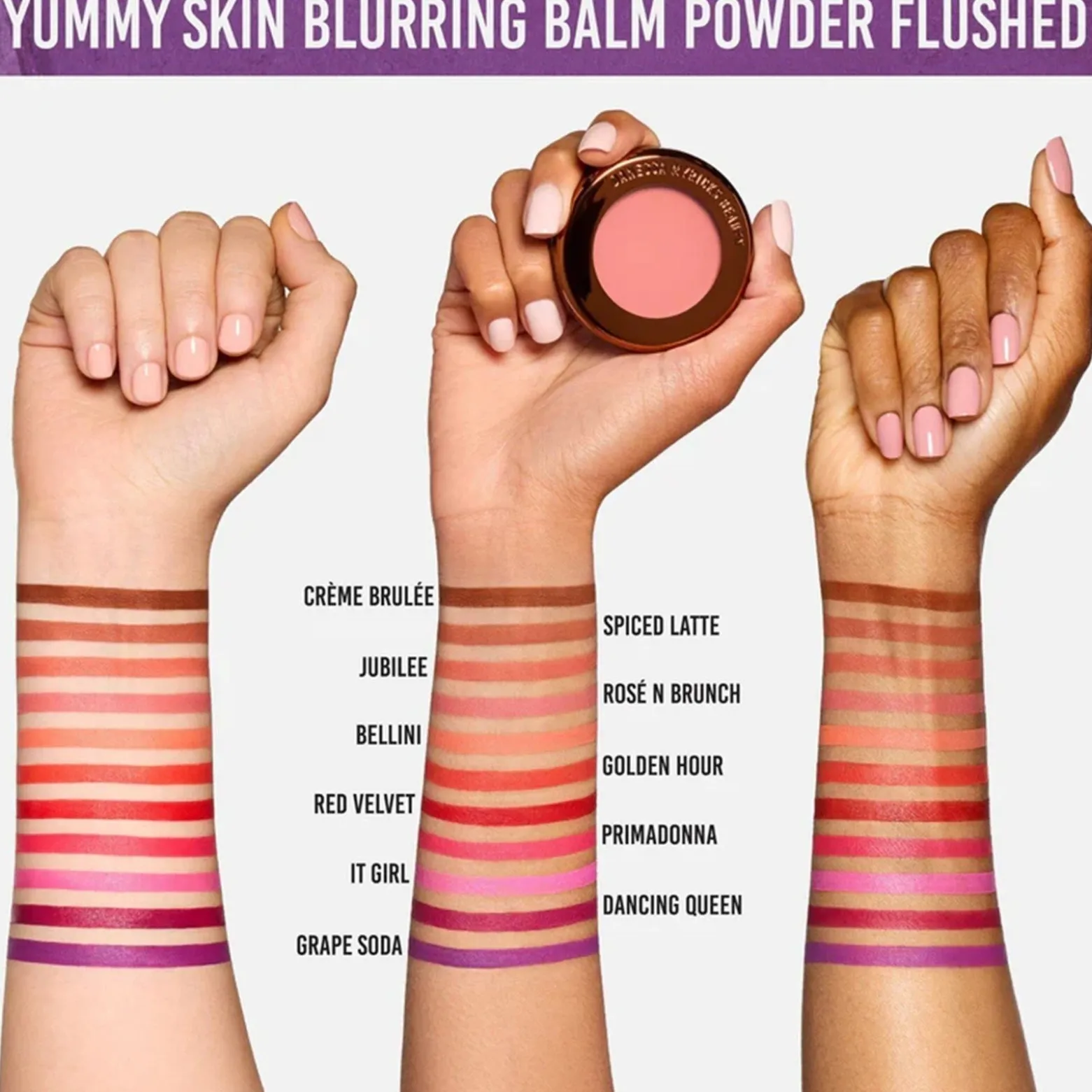 Danessa Myricks Beauty Yummy Skin Flushed Blurring Balm Powder Dancing Queen 6g (0.21oz)
