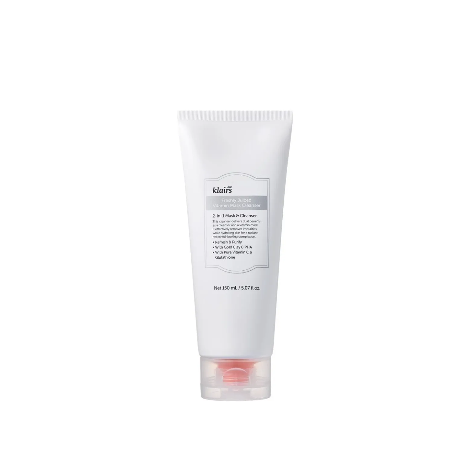Dear, Klairs Freshly Juiced Vitamin Mask Cleanser 150ml (5.07floz)