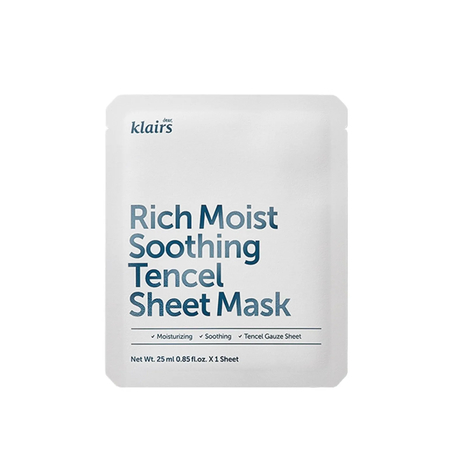 Dear, Klairs Rich Mois Soothing Tencel Sheet Mask 25ml (0.84floz)