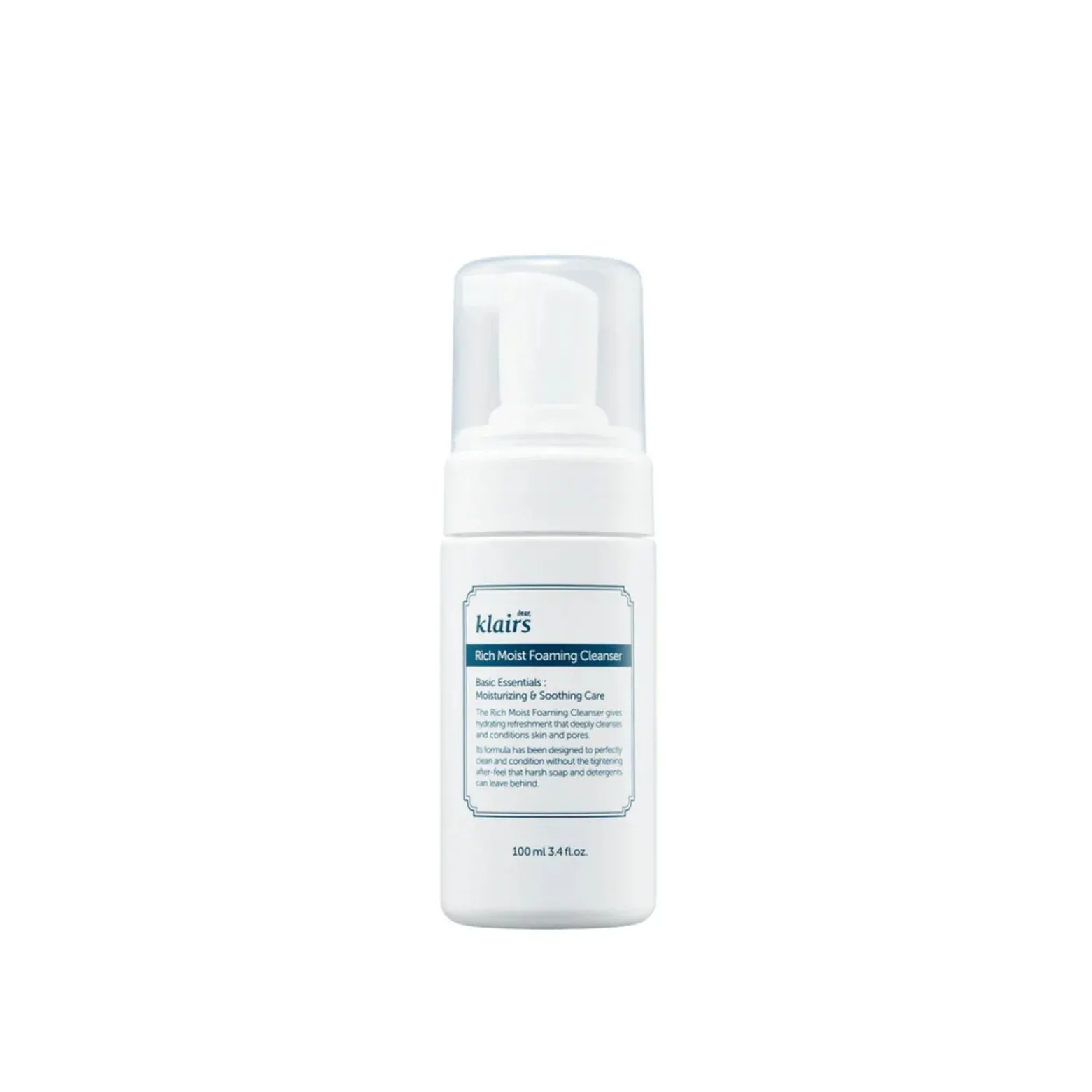 Dear, Klairs Rich Moist Foaming Cleanser 100ml (3.38floz)