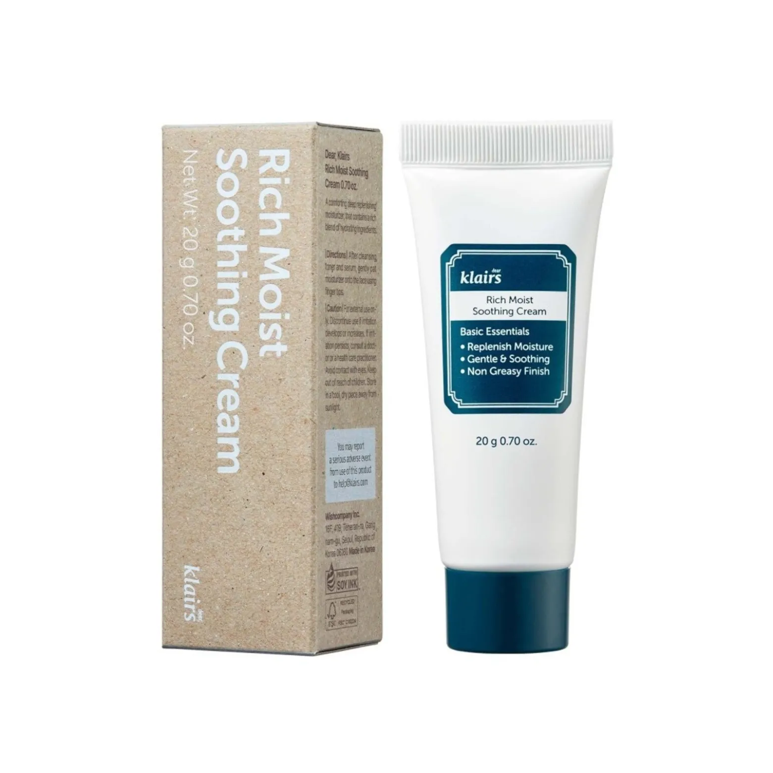 Dear, Klairs Rich Moist Soothing Cream 20g (0.70oz)