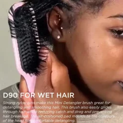 Denman Tangle Tamer Ultra Mini D90 Pastel Pink