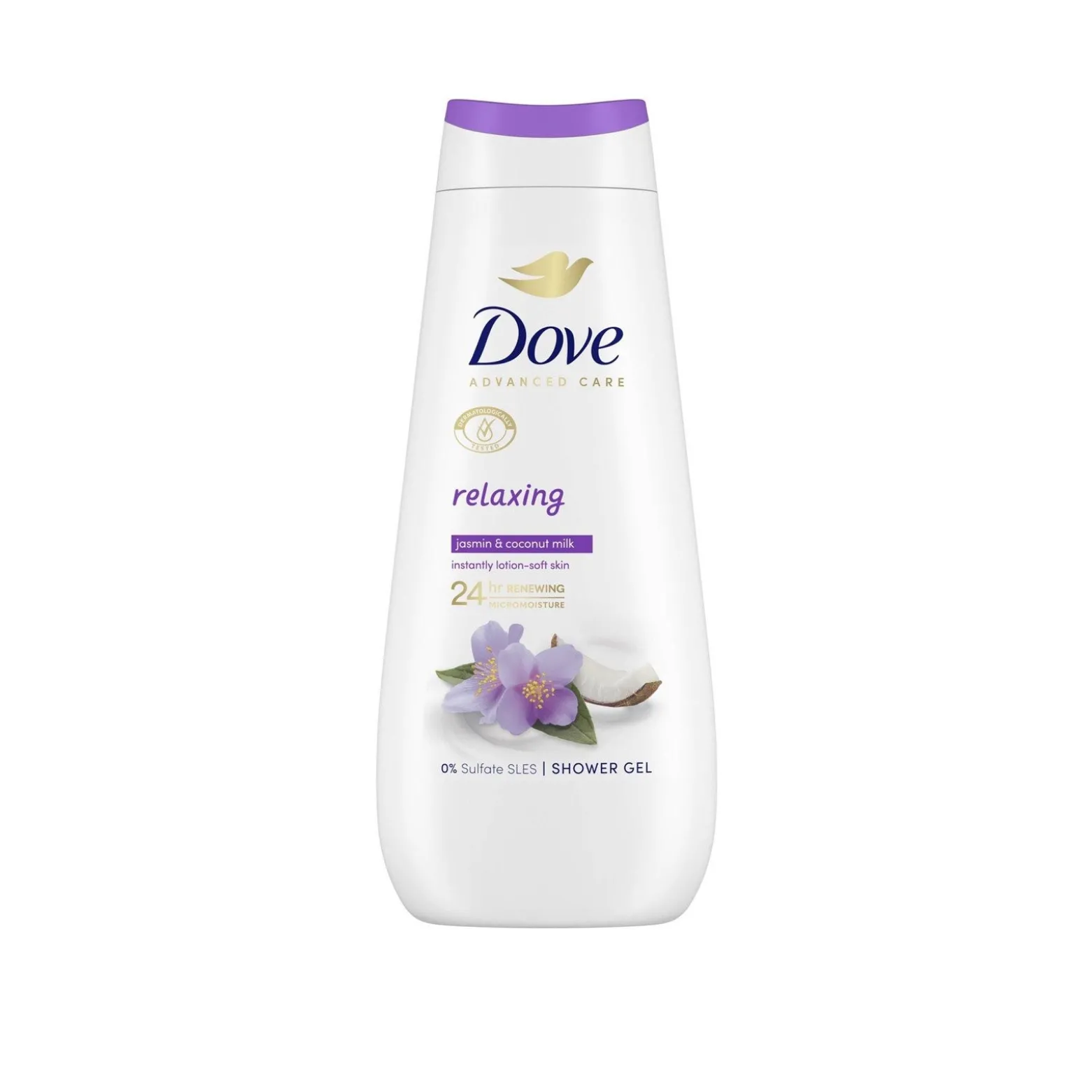 Dove Advanced Care Relaxing 24h Jasmin & Coconut Milk Shower Gel 400ml (13.5floz)