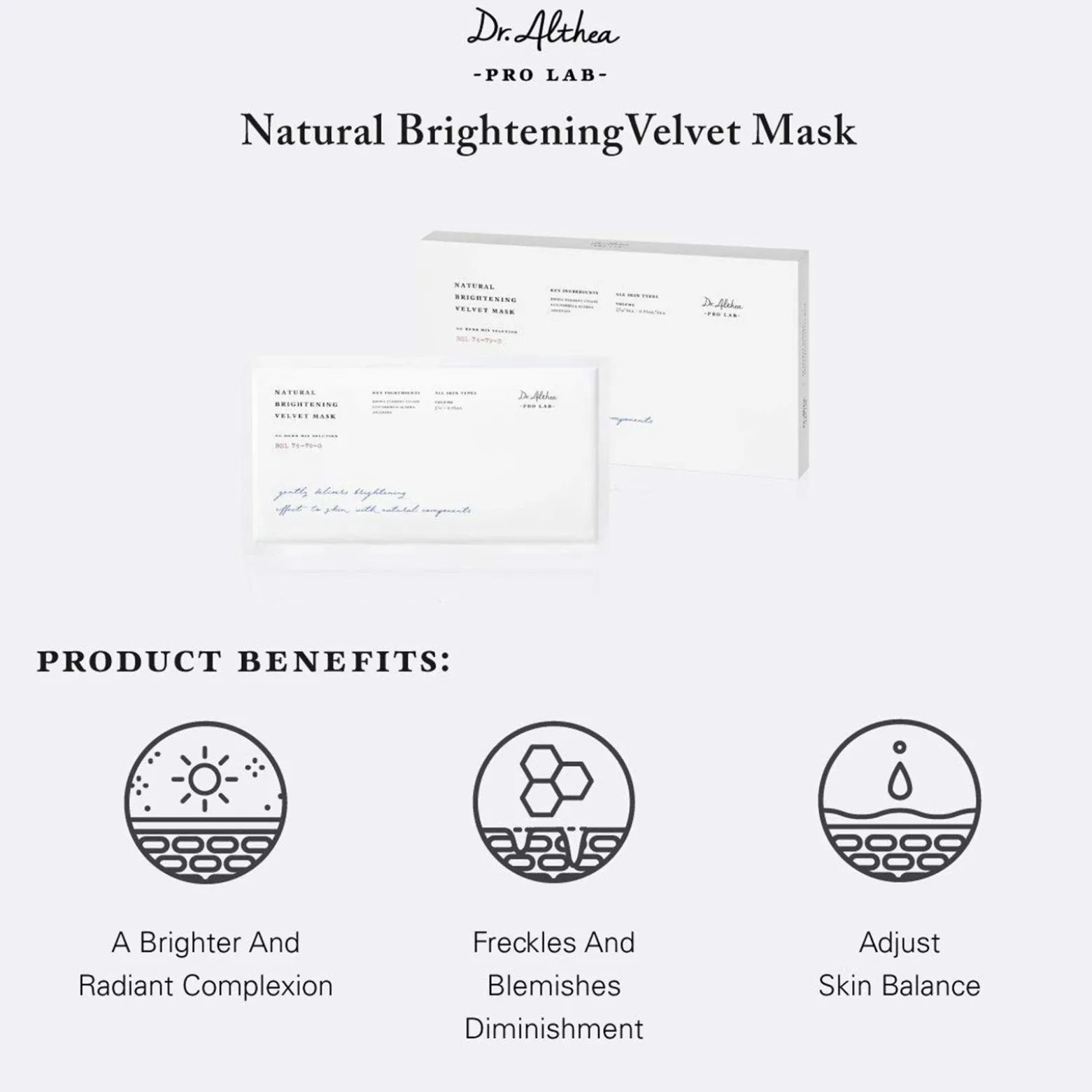 Dr. Althea Natural Brightening Velvet Mask x1