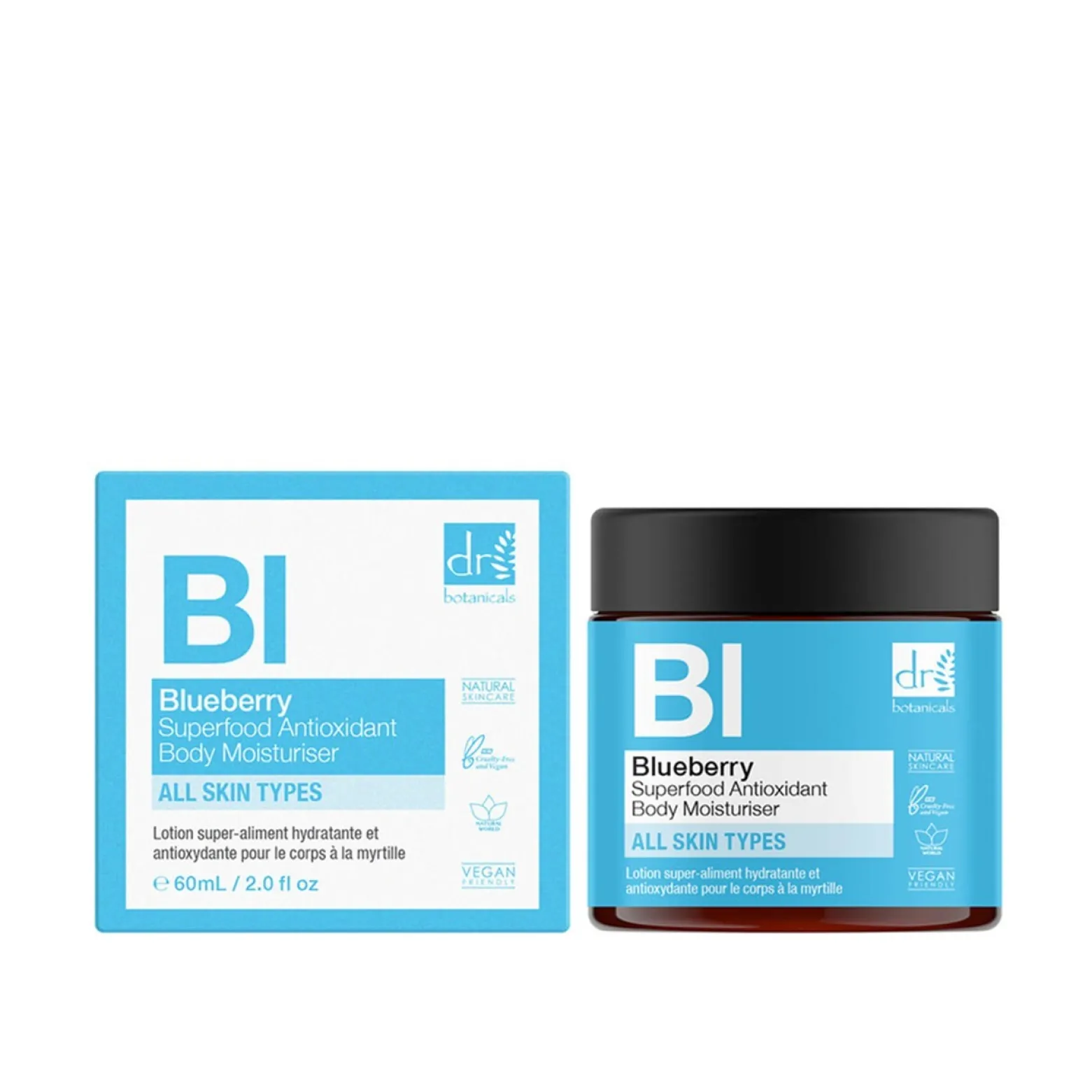 Dr. Botanicals Apothecary Blueberry Antioxidant Body Moisturiser 60ml (2.03floz)